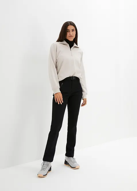Vannavst&oslash;tende funksjonsbukse i twill med stretch og belte, bonprix