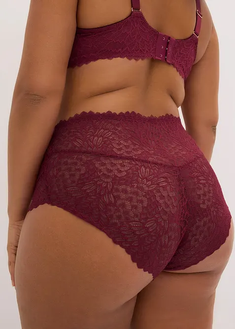 Highwaist panty av delikat blonde, bonprix