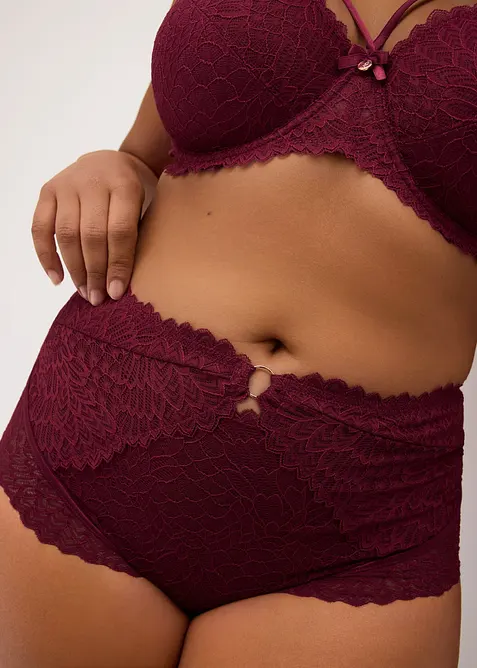 Highwaist panty av delikat blonde, bonprix