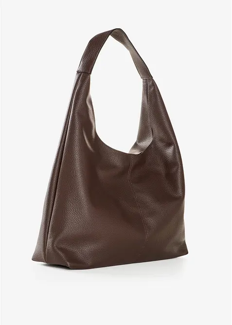 Shopper med kornet imitert skinn, bonprix