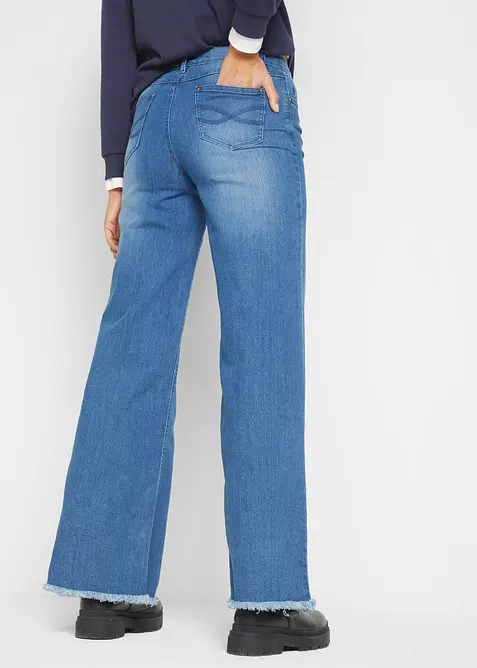 Wide leg jeans high waist, bonprix
