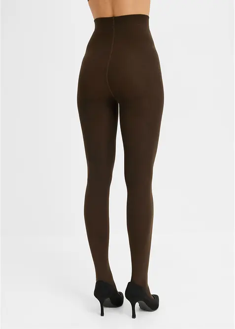 Varmende str&oslash;mpebukse med myk fleece 140 DEN, bonprix