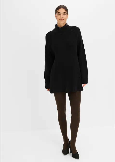 Varmende str&oslash;mpebukse med myk fleece 140 DEN, bonprix