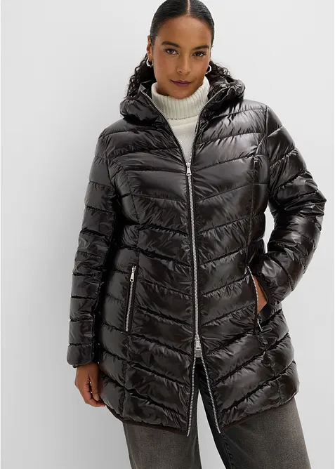 Vattert jakke i metallic-look, bonprix
