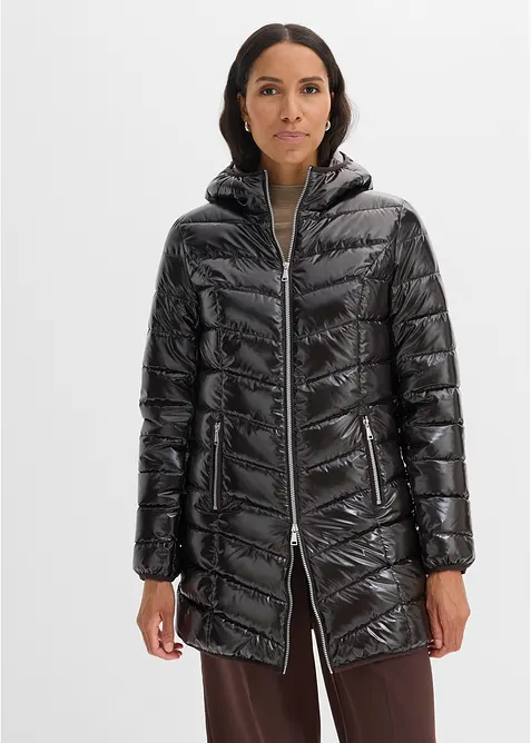 Vattert jakke i metallic-look, bonprix
