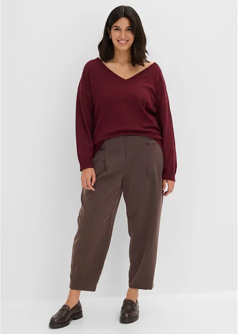 Oversized genser i viskosemiks, bonprix