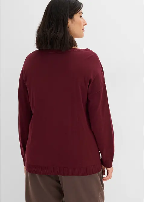 Oversized genser i viskosemiks, bonprix