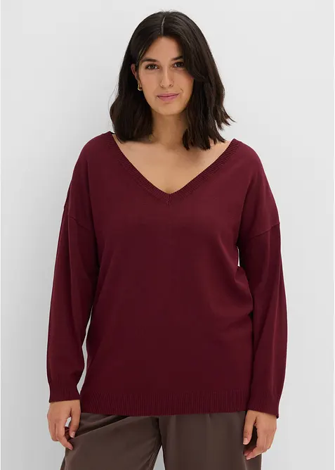 Oversized genser i viskosemiks, bonprix