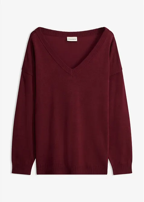 Oversized genser i viskosemiks, bonprix
