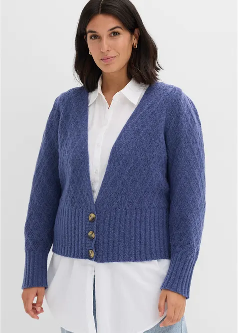 Finstrikket cardigan, bonprix