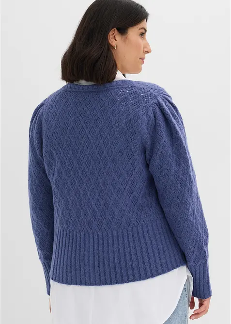 Finstrikket cardigan, bonprix