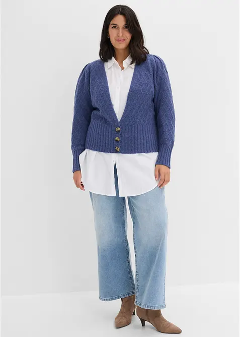 Finstrikket cardigan, bonprix