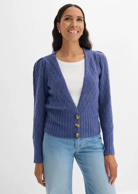 Finstrikket cardigan, bonprix