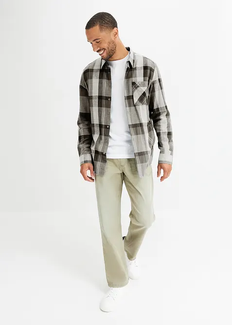 Flanellskjorte i 100% bomull, bonprix