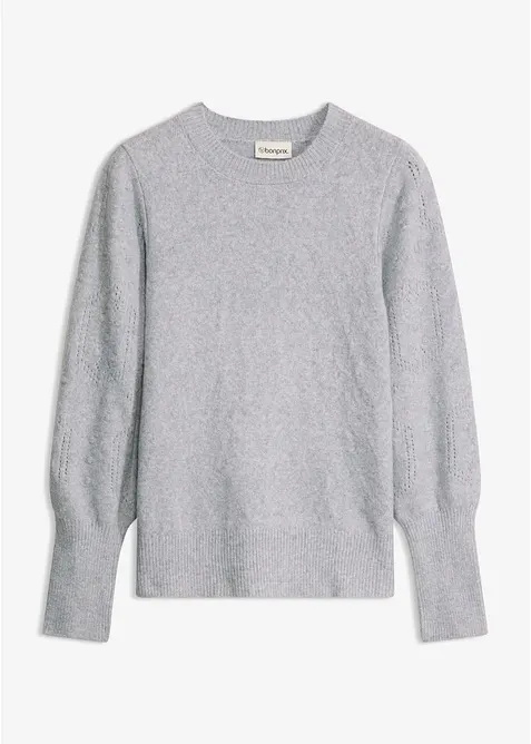 Genser med hullm&oslash;nster, bonprix