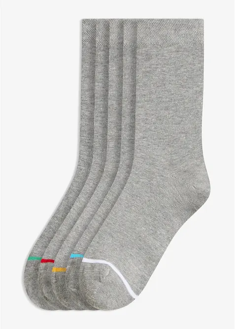 Sokker med &oslash;kologisk bomull (5-pack), bonprix