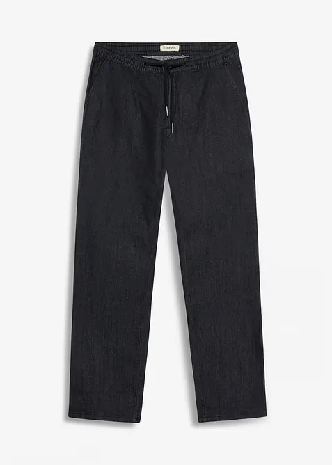 Lette Regular Fit pull on-jeans med stretchlinning, Straight, bonprix