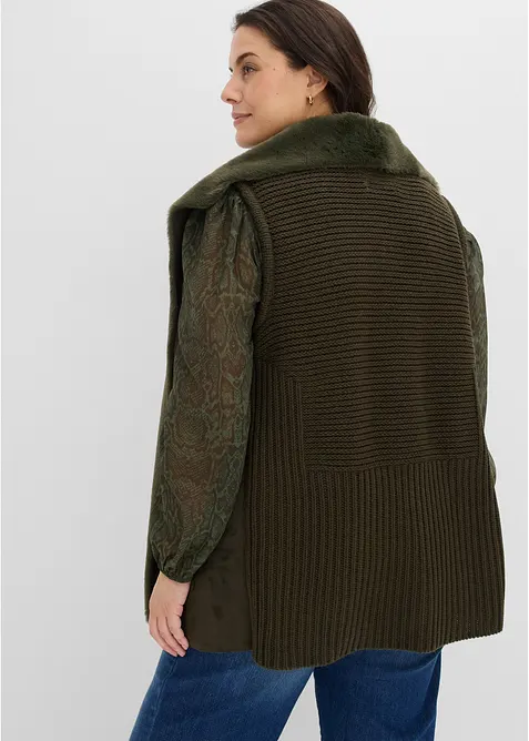 Vest i fuskepels, bonprix