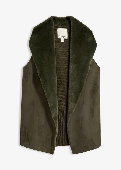 Vest i fuskepels, bonprix