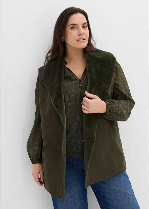 Vest i fuskepels, bonprix