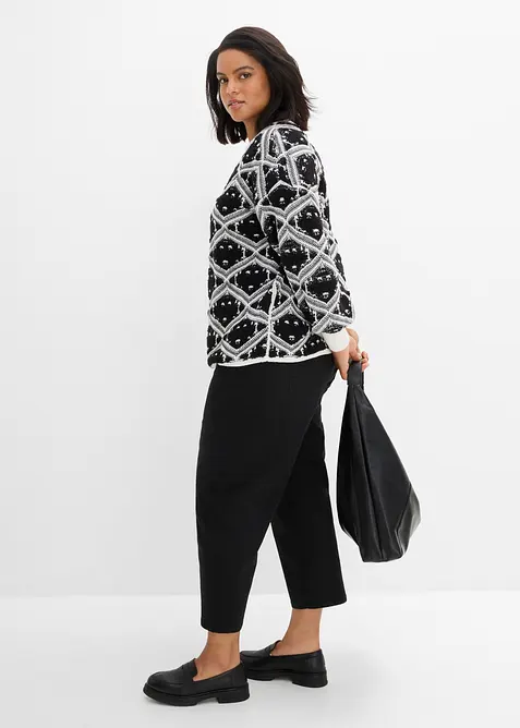 Strikket genser i boxy modell, bonprix