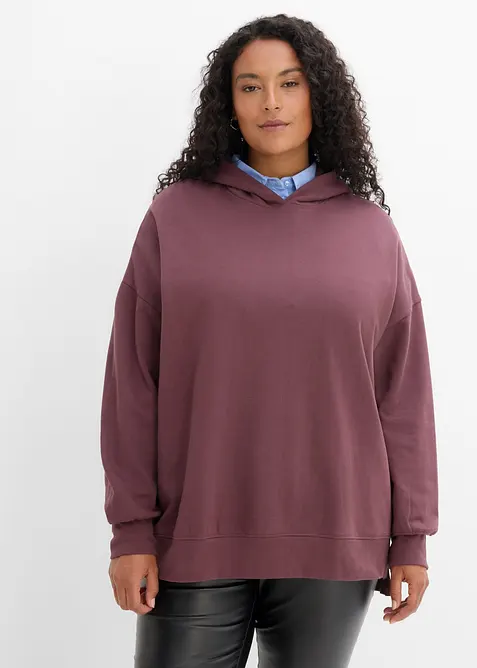 Hettegenser i 100% bomull, bonprix