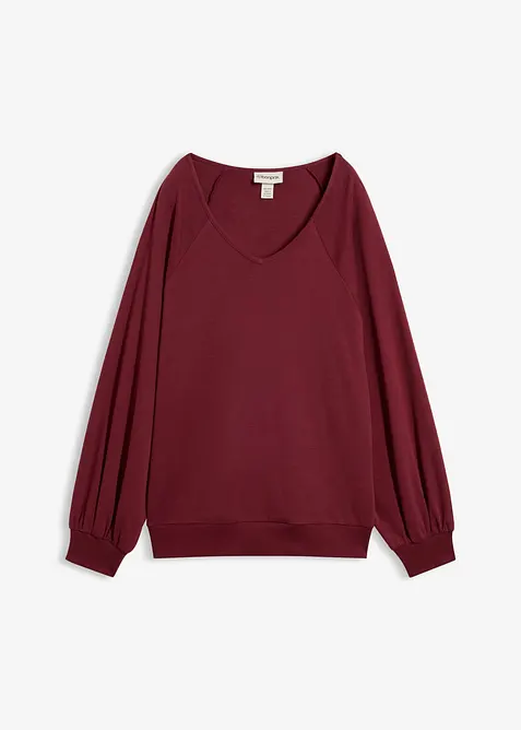 Oversized topp i 100% bomull, bonprix