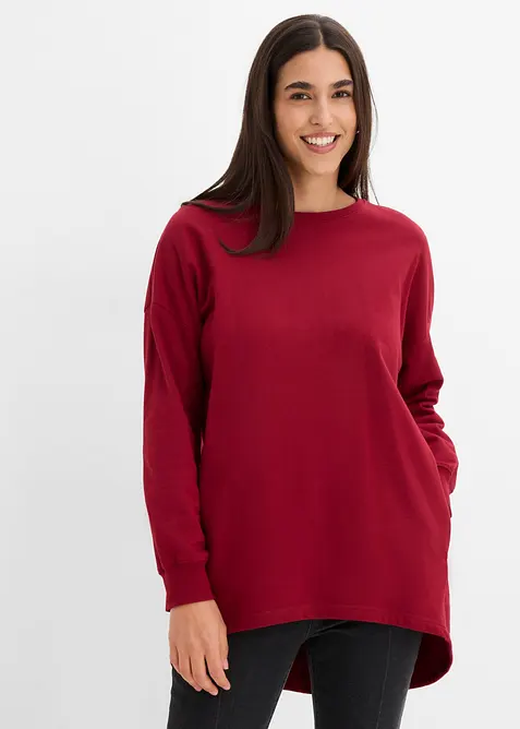 Oversized sweatshirt i 100% bomull, bonprix