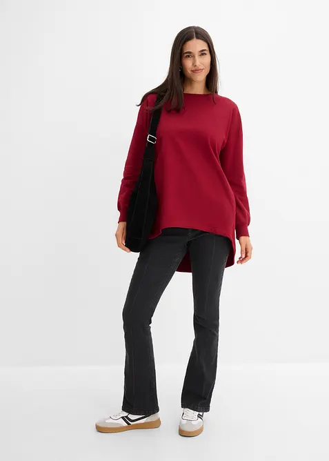 Oversized sweatshirt i 100% bomull, bonprix