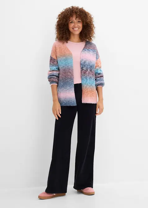 Kordfl&oslash;yelsbukse i elastisk bomullsmiks, bonprix