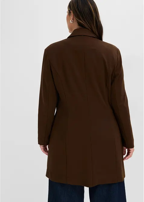 Lang blazer i Punto di Roma-materiale, bonprix