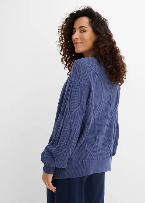 Kabelstrikket cardigan, bonprix