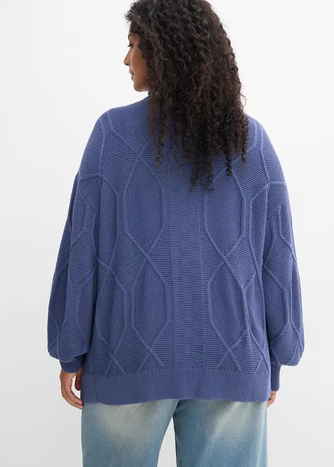Kabelstrikket cardigan, bonprix