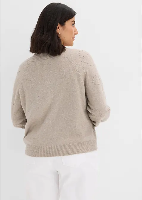 Strikkejakke med tekstur, bonprix