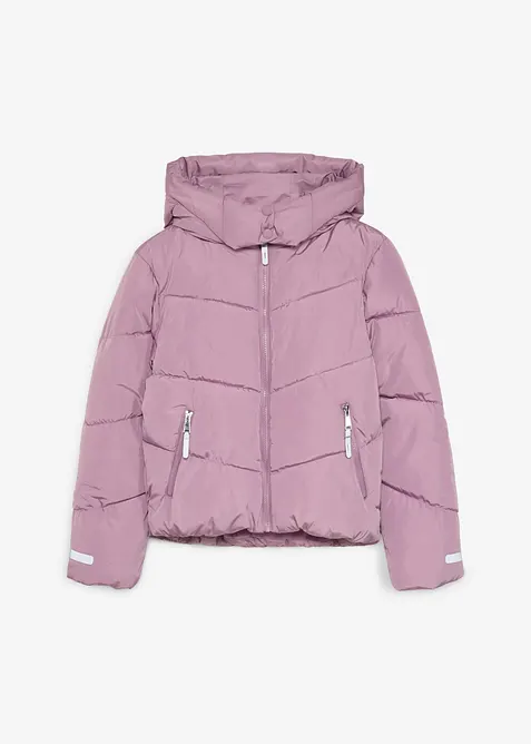 Varmt f&ocirc;ret boblejakke med hette, bonprix