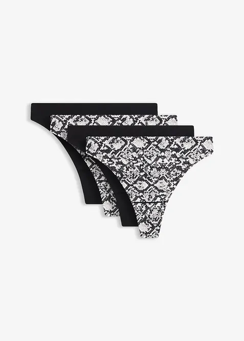 S&oslash;ml&oslash;s stringtruse i polyamid (4-pack), bonprix