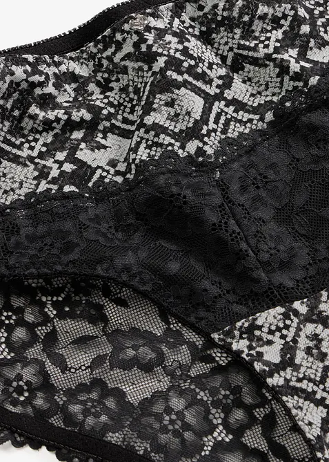 Maxipanty med m&oslash;nstret mesh, bonprix