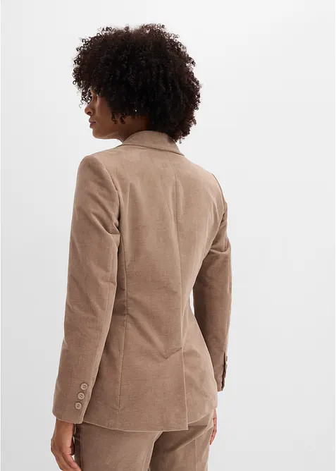 Blazer i kordfl&oslash;yel, bonprix