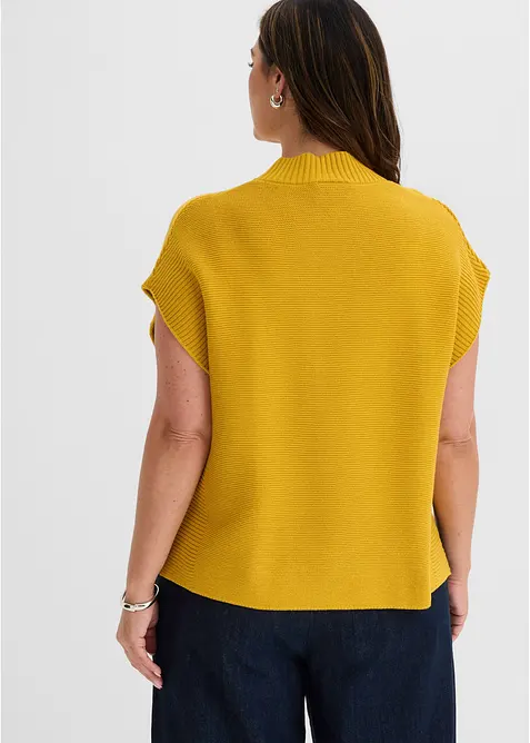 Strikket vest med viskose, bonprix