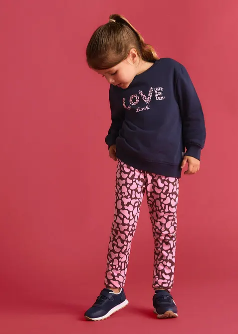 Leggings fra Lurchi av elastisk &oslash;kologisk bomullsmiks (2-pack), Lurchi
