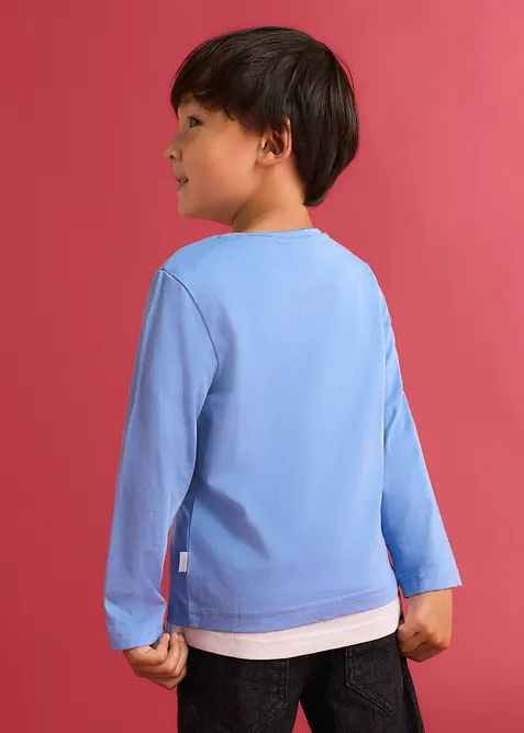 Lurchi langermet topp i myk, &oslash;kologisk bomull (2-pack), Lurchi