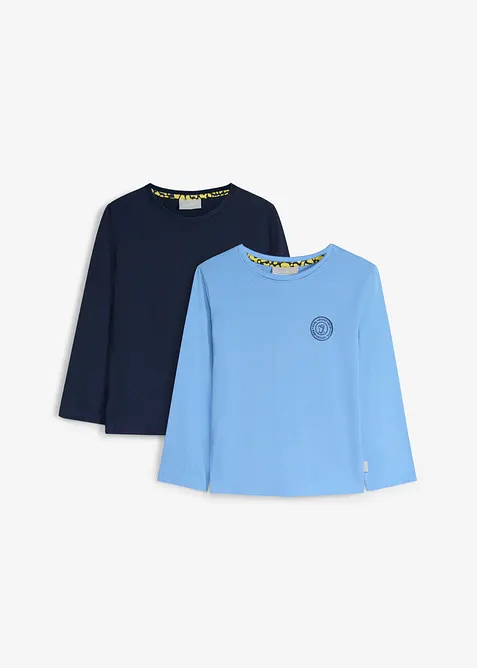 Lurchi langermet topp i myk, &oslash;kologisk bomull (2-pack), Lurchi