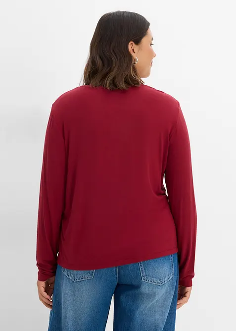 Langermet topp av elastisk viskosemiks, bonprix