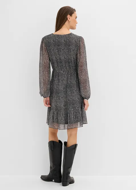 Jerseykjole i fin mesh, bonprix