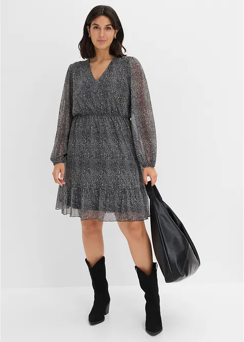 Jerseykjole i fin mesh, bonprix