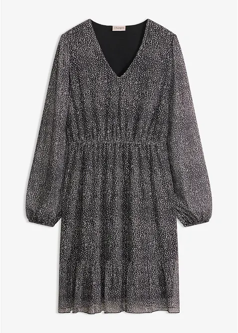 Jerseykjole i fin mesh, bonprix