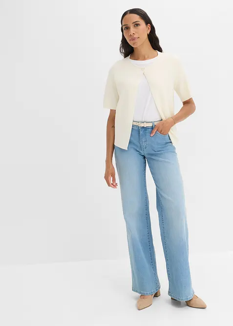 Cardigan i bomullsmiks, bonprix
