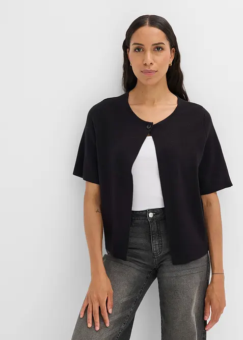 Cardigan i bomullsmiks, bonprix