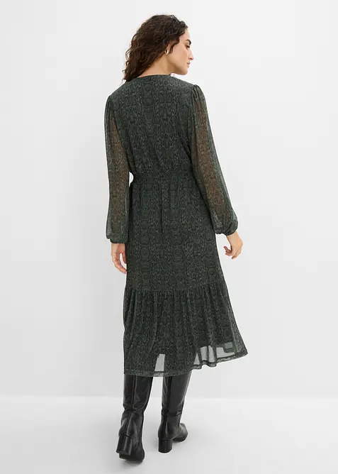 Jerseykjole i fin mesh, bonprix