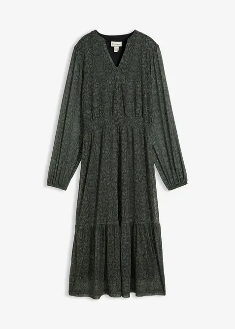 Jerseykjole i fin mesh, bonprix
